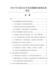 2026年中國白紅外夜視攝像機數(shù)據(jù)監(jiān)測報告