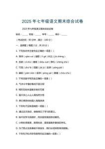 2025年七年级语文期末综合试卷