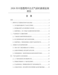 2026年中国圆周冲击式气扳机数据监测报告