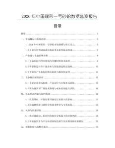 2026年中國碟形一號砂輪數據監測報告