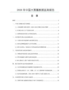 2026年中國大蔥圈數據監測報告