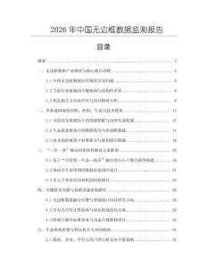2026年中國無邊框數據監測報告
