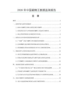2026年中國涮烤王數據監測報告