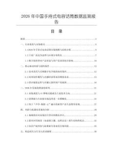 2026年中国手持式电容话筒数据监测报告