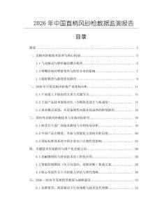 2026年中國直柄風砂槍數據監測報告
