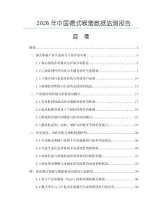 2026年中國德式喉箍數據監測報告