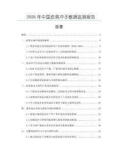 2026年中国皮具冲子数据监测报告