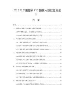 2026年中國塑料PVC蝴蝶片數據監測報告