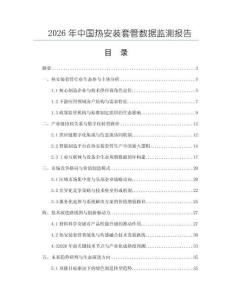 2026年中国热安装套管数据监测报告
