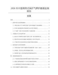 2026年中國網帶式保護氣焊爐數據監測報告