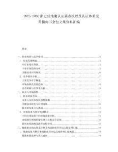 2025-2030渐进伏地魔认证要点梳理及认证体系完善指南书全包文集资料汇编