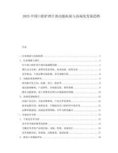 2025中國(guó)口腔護(hù)理片劑功能拓展與高端化發(fā)展趨勢(shì)