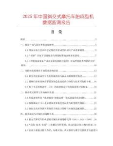 2025年中國斜交式摩托車胎成型機數據監測報告