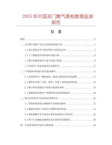2025年中國(guó)雙門燃?xì)庹艄駭?shù)據(jù)監(jiān)測(cè)報(bào)告