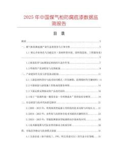 2025年中國煤氣柜防腐底漆數據監測報告