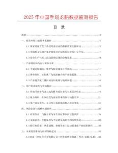 2025年中國手劃龍船數據監測報告