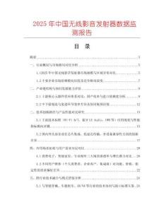 2025年中國無線影音發射器數據監測報告