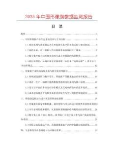 2025年中國形像旗數據監測報告
