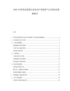 2025中國考試系統(tǒng)行業(yè)知識產(chǎn)權(quán)保護與專利布局策略報告