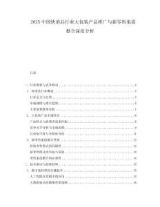 2025中國快消品行業大包裝產品推廣與新零售渠道整合深度分析