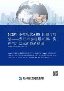 2025年小微貸款A(yù)BS回顧與展望：發(fā)行市場穩(wěn)增可期，資產(chǎn)信用基本面依然穩(wěn)固