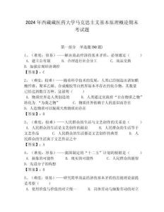 2024年西藏藏醫(yī)藥大學馬克思主義基本原理概論期末考試題含答案解析（奪冠）