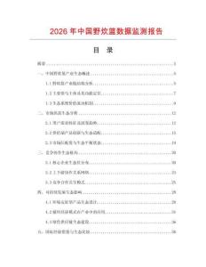 2026年中国野炊篮数据监测报告