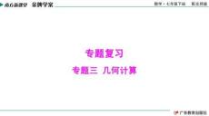 南方新課堂·金牌學(xué)案 數(shù)學(xué)七年級下冊 專題三  幾何計(jì)算