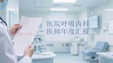 醫院呼吸內科醫師年度匯報