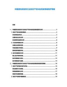 中國漂洗添加劑行業(yè)知識產(chǎn)權(quán)糾紛高發(fā)領(lǐng)域防護策略