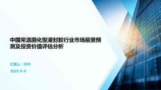 中國常溫固化型灌封膠行業(yè)市場前景預測及投資價值評估分析