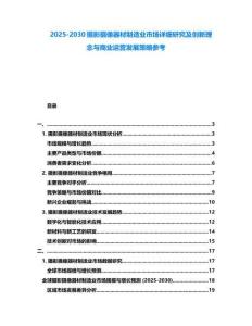 2025-2030攝影攝像器材制造業市場詳細研究及創新理念與商業運營發展策略參考