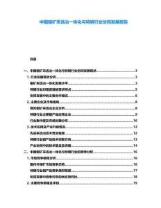中國鉬礦采選冶一體化與特鋼行業協同發展報告