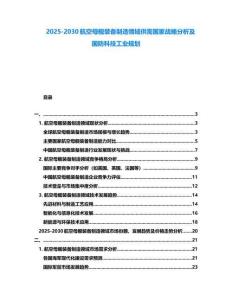 2025-2030航空母舰装备制造领域供需国家战略分析及国防科技工业规划