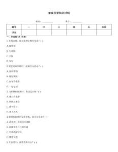 单身恋爱脑测试题