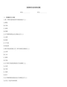 国旗树木皮球测试题