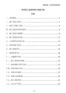 地坪施工進度管理與調度方案