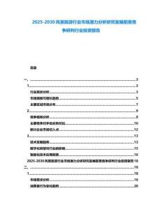 2025-2030風景旅游行業市場潛力分析研究發展前景競爭研判行業投資報告