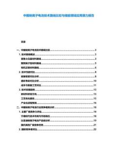 中國鈉離子電池技術(shù)路線比較與儲(chǔ)能領(lǐng)域應(yīng)用潛力報(bào)告