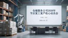 倉儲服務公司2026年節后復工復產收心動員會