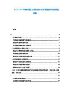 2025-2030电梯制造工艺改进与行业发展趋势深度研究报告