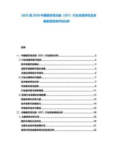 2025至2030中國固態變壓器（SST）行業深度研究及發展前景投資評估分析