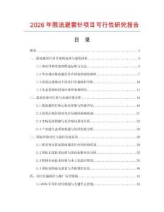 2026年限流避雷針項目可行性研究報告