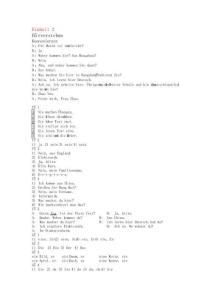 新編大學德語(第二版)第一冊練習答案分析解析