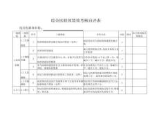 綜合醫(yī)聯(lián)體績效考核自評表