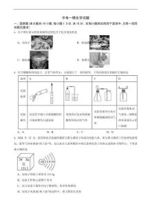 廣東省深圳市龍崗區2026年中考一模化學試題附答案