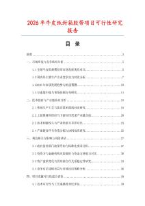 2026年牛皮紙封箱膠帶項目可行性研究報告