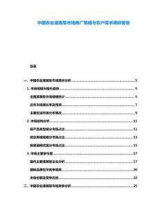 中國農業灌溉泵市場推廣策略與農戶需求調研報告