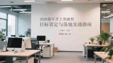 2026新年開工突破性目標設定與落地實戰指南