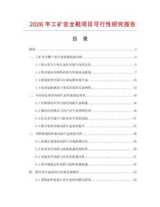 2026年工礦安全靴項目可行性研究報告